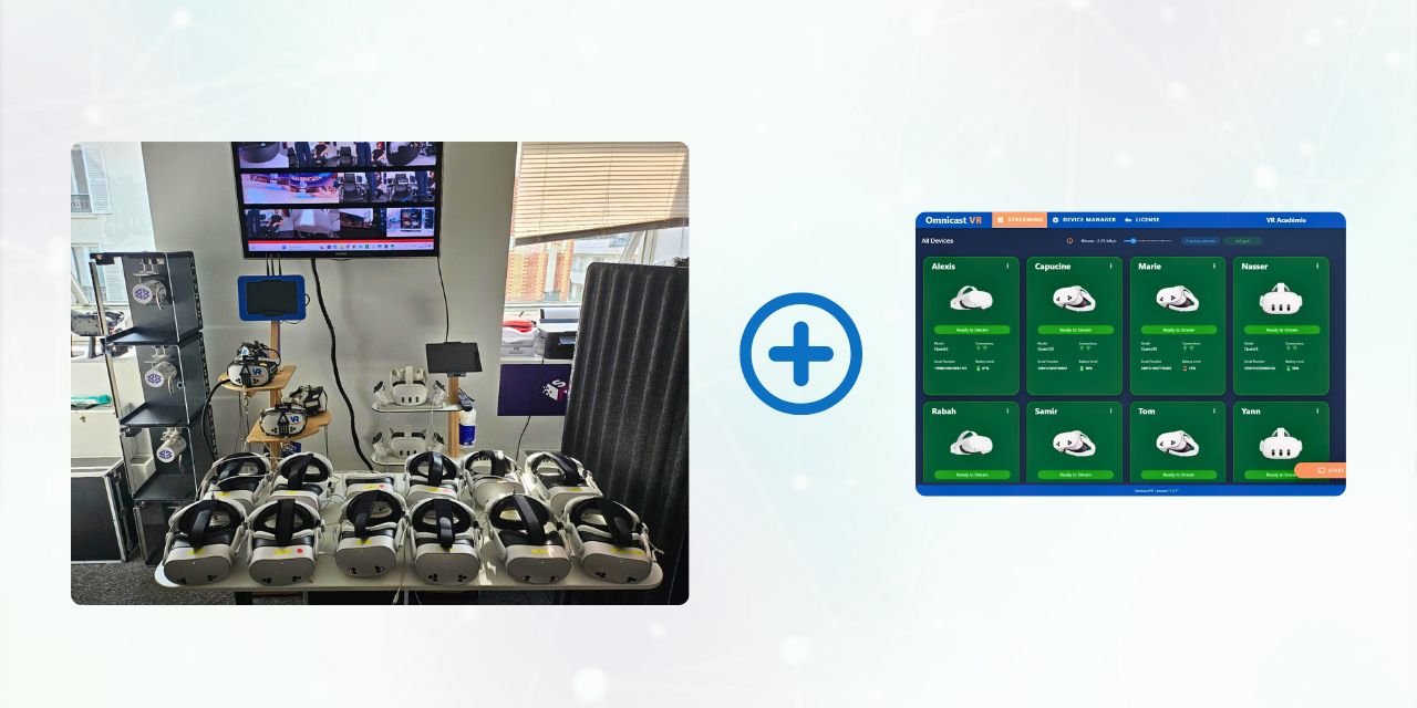Dispositif Salle Immersive - Solution VR fixe pour Classes VR dédiées et salles de formation