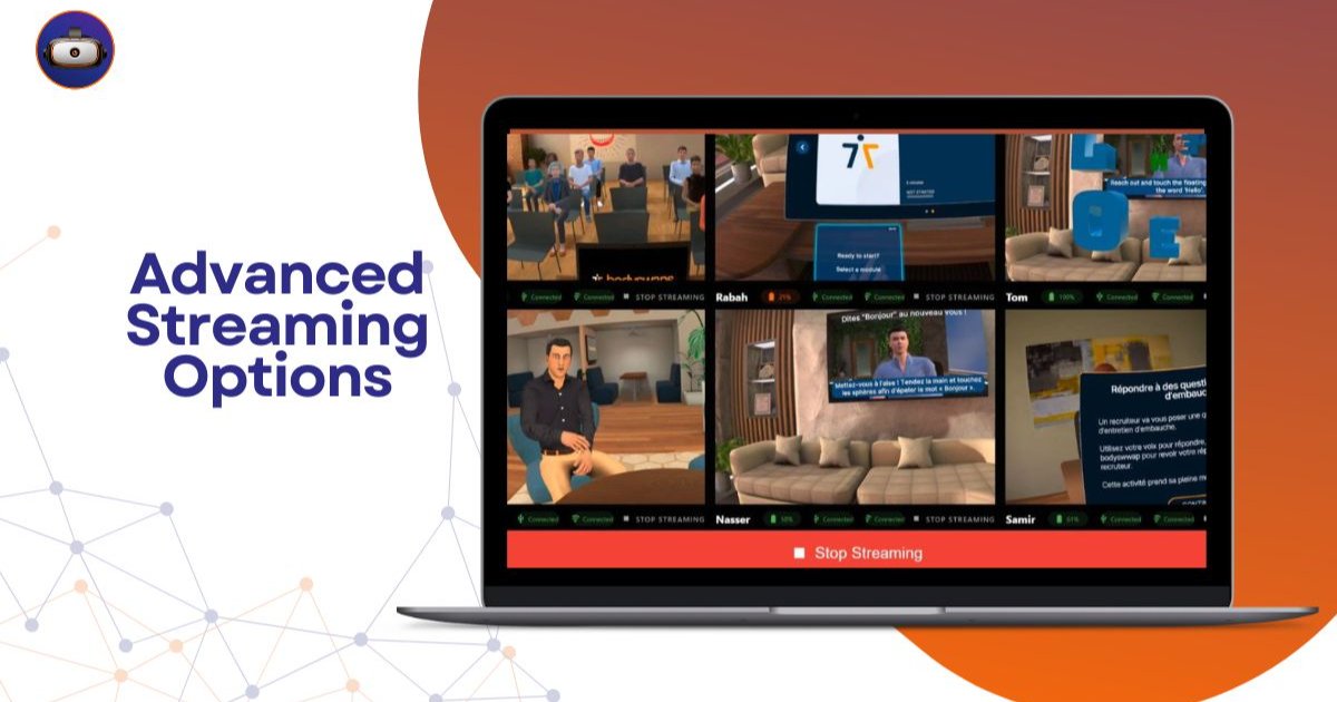Lancement d'un streaming avancé - Tutoriel Omnicast VR