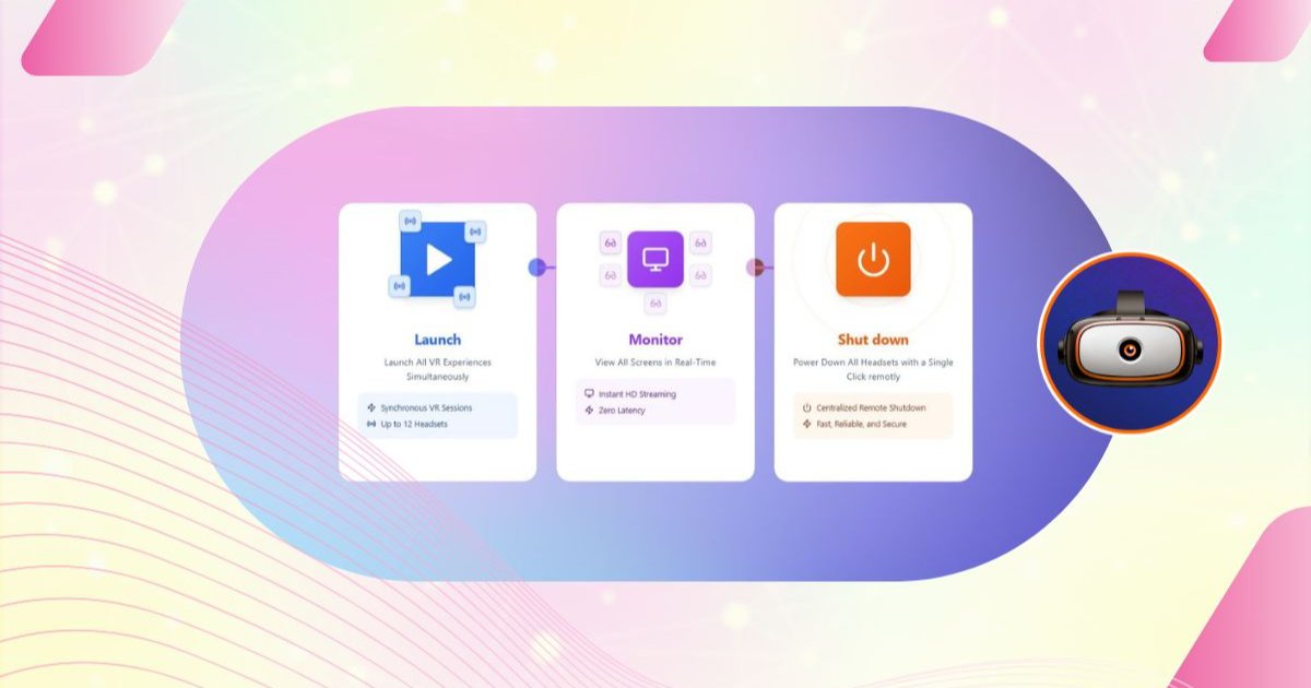 Installez, Lancez, Castez, Fermez en un clic : Le Pilotage de contenu qui révolutionne la logistique VR.