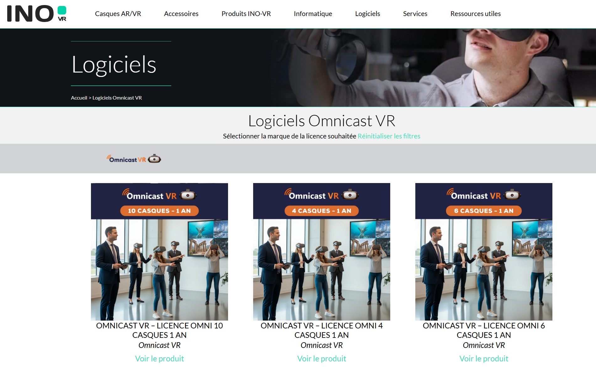 Omnicast distribué par INO-VR