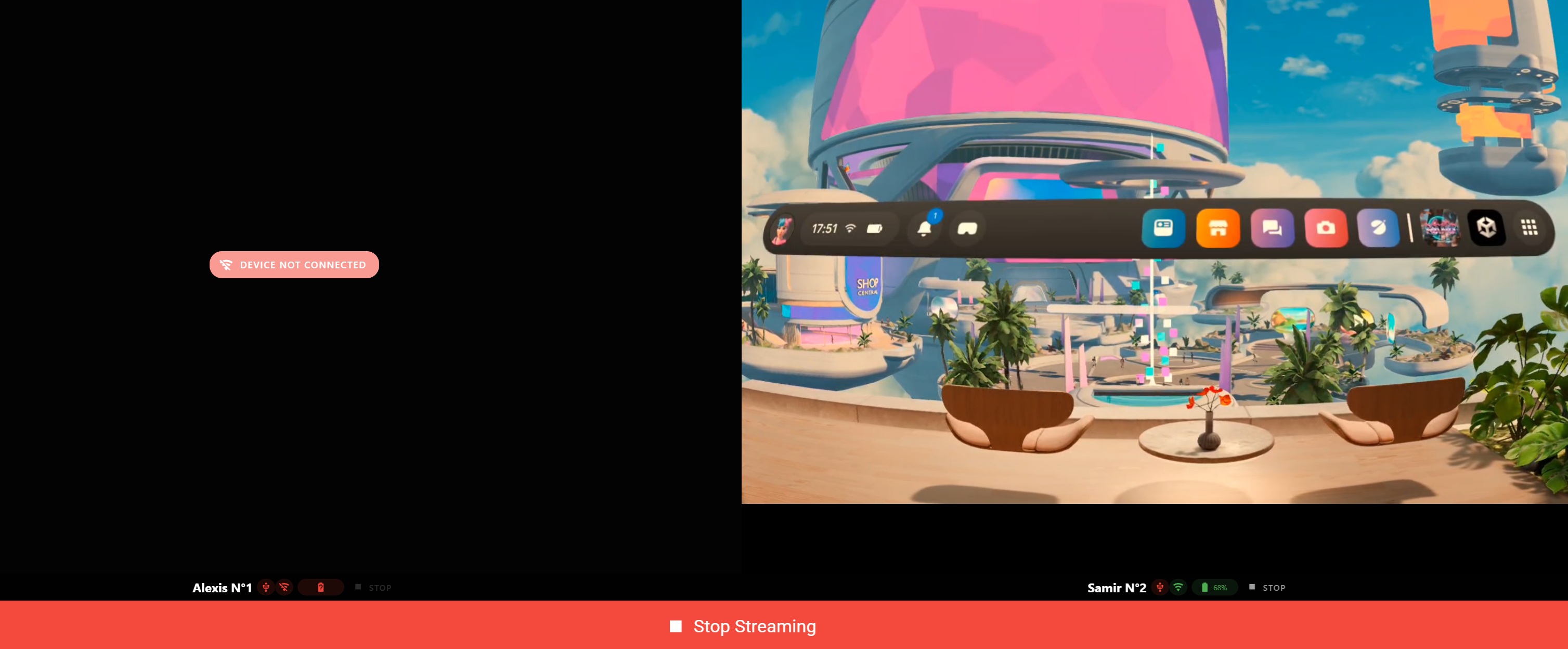 bouton device not connected