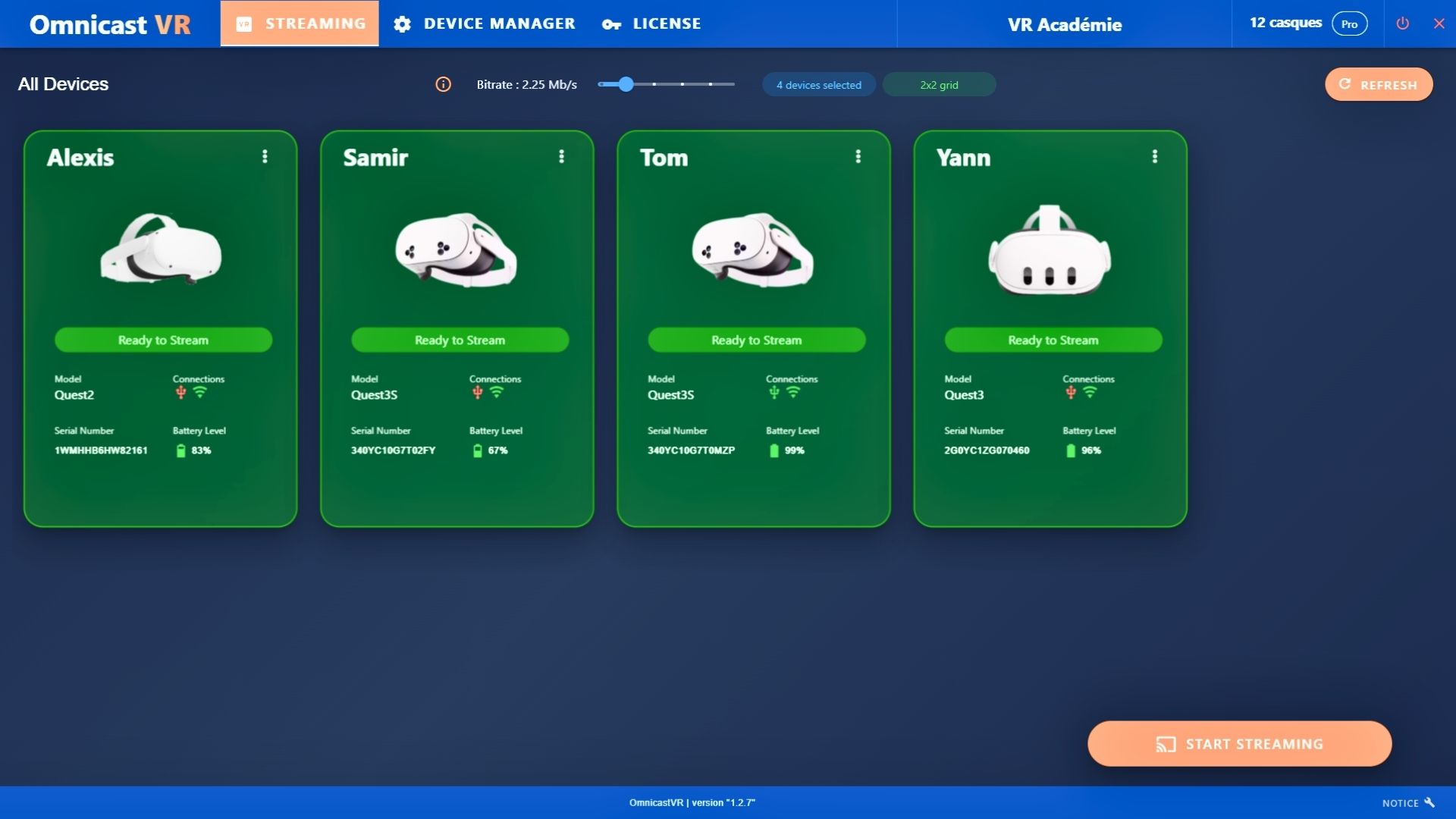 ready to stream with Omnicast