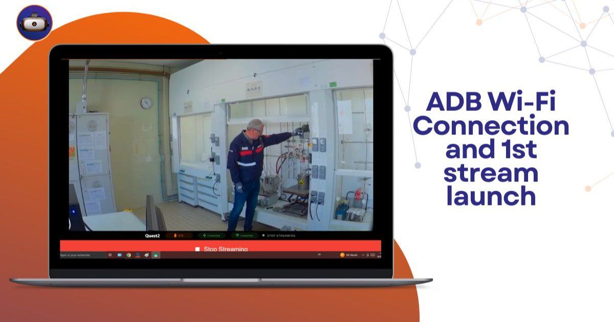 ADB-verbinding en eerste stream - Omnicast VR-handleiding