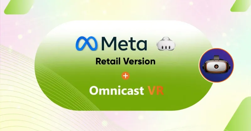 Omnicast VR met Meta Quest retailversie Omnicast VR met Meta Quest (consumentenversie)