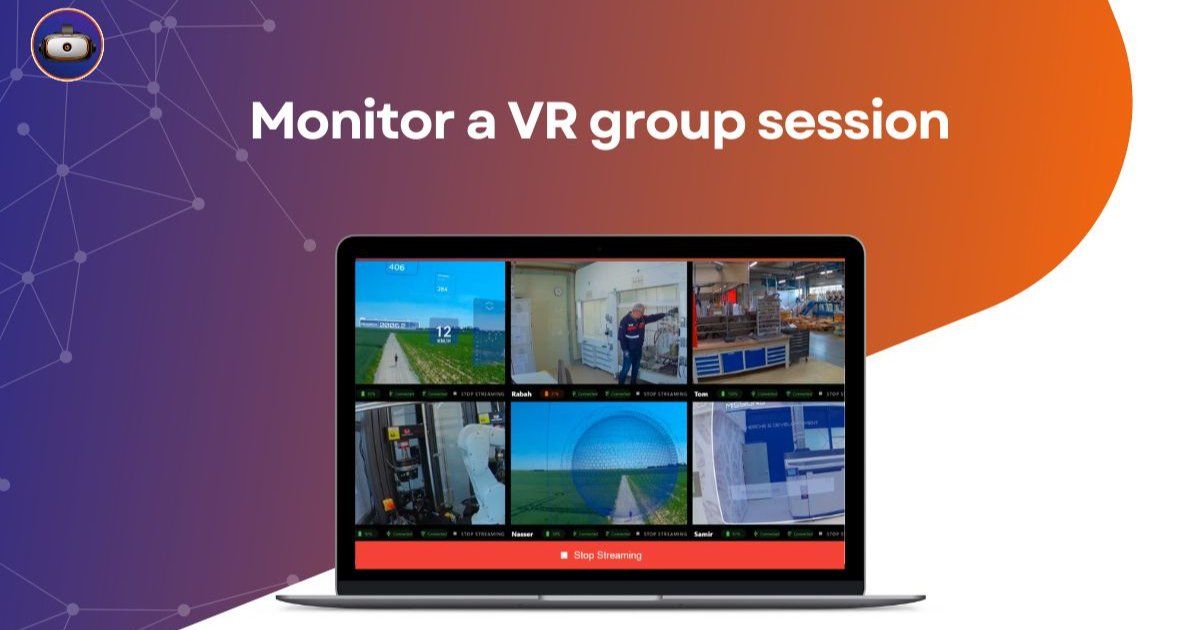Een groep VR-sessie beheren - Omnicast Tutorials