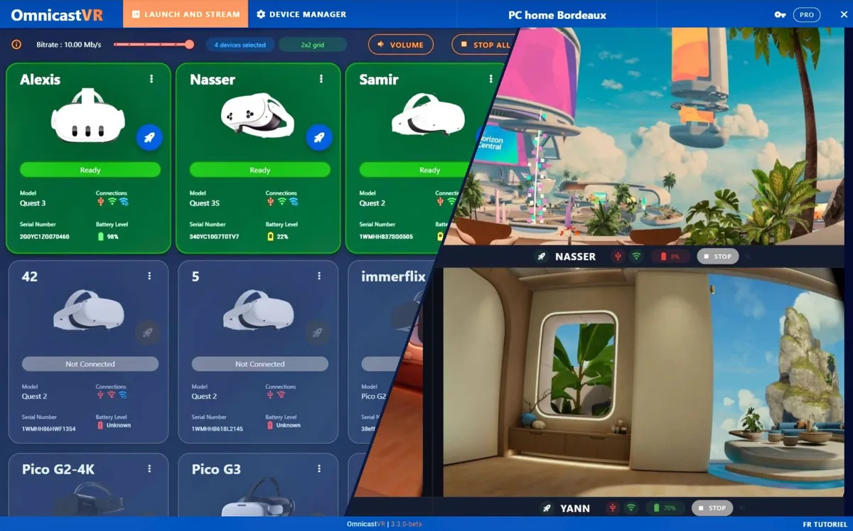 OmnicastVR — session de formation en réalité virtuelle